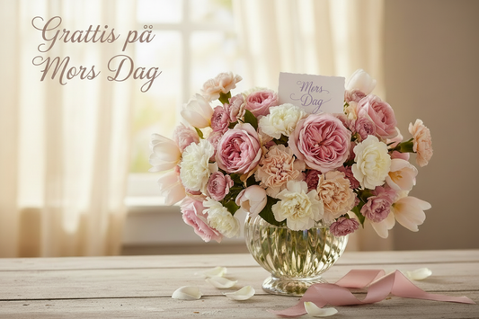 Lägg till Grattis på Mors Dag uppe i vänstra hörnet